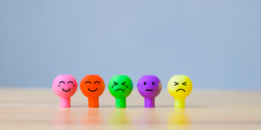 These are some customer emotions in emojis