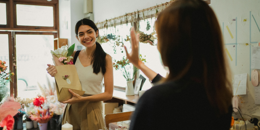 This is an image of eco-friendly customer service. 